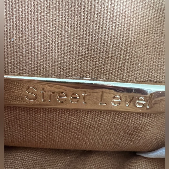 Street Level Fanny Bag/Crossbody-Woven flap (Tan/ orange) - Picture 8 of 8